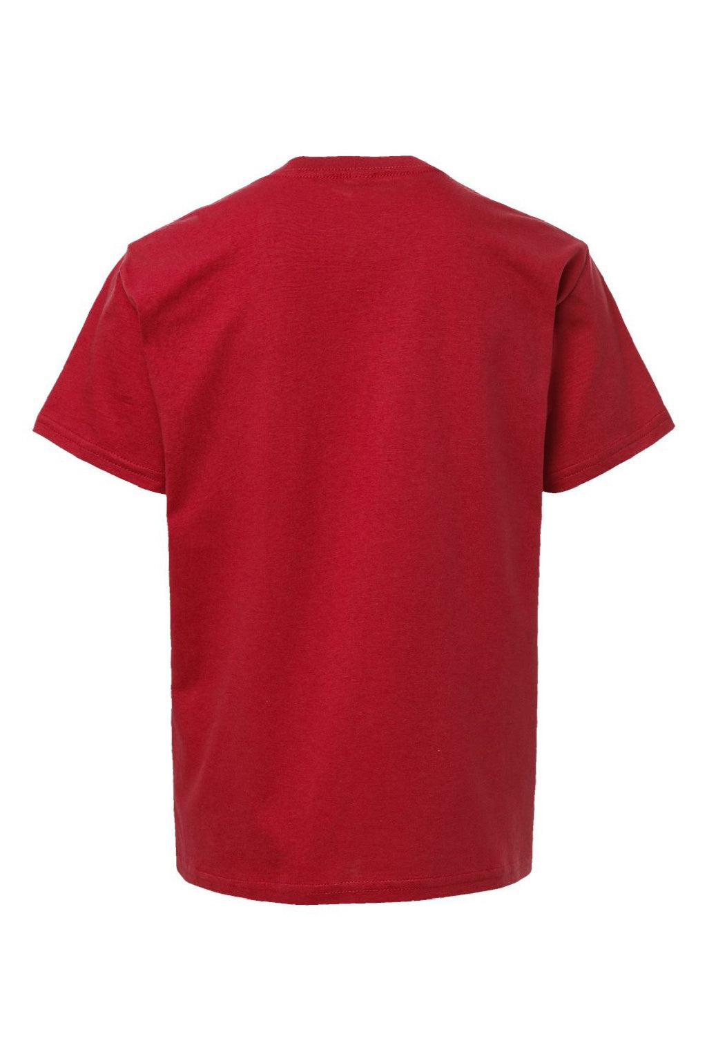 American Apparel 2001Y Youth Fine Jersey Short Sleeve Crewneck T-Shirt Red Flat Back