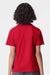 American Apparel 2001Y Youth Fine Jersey Short Sleeve Crewneck T-Shirt Red Model Back