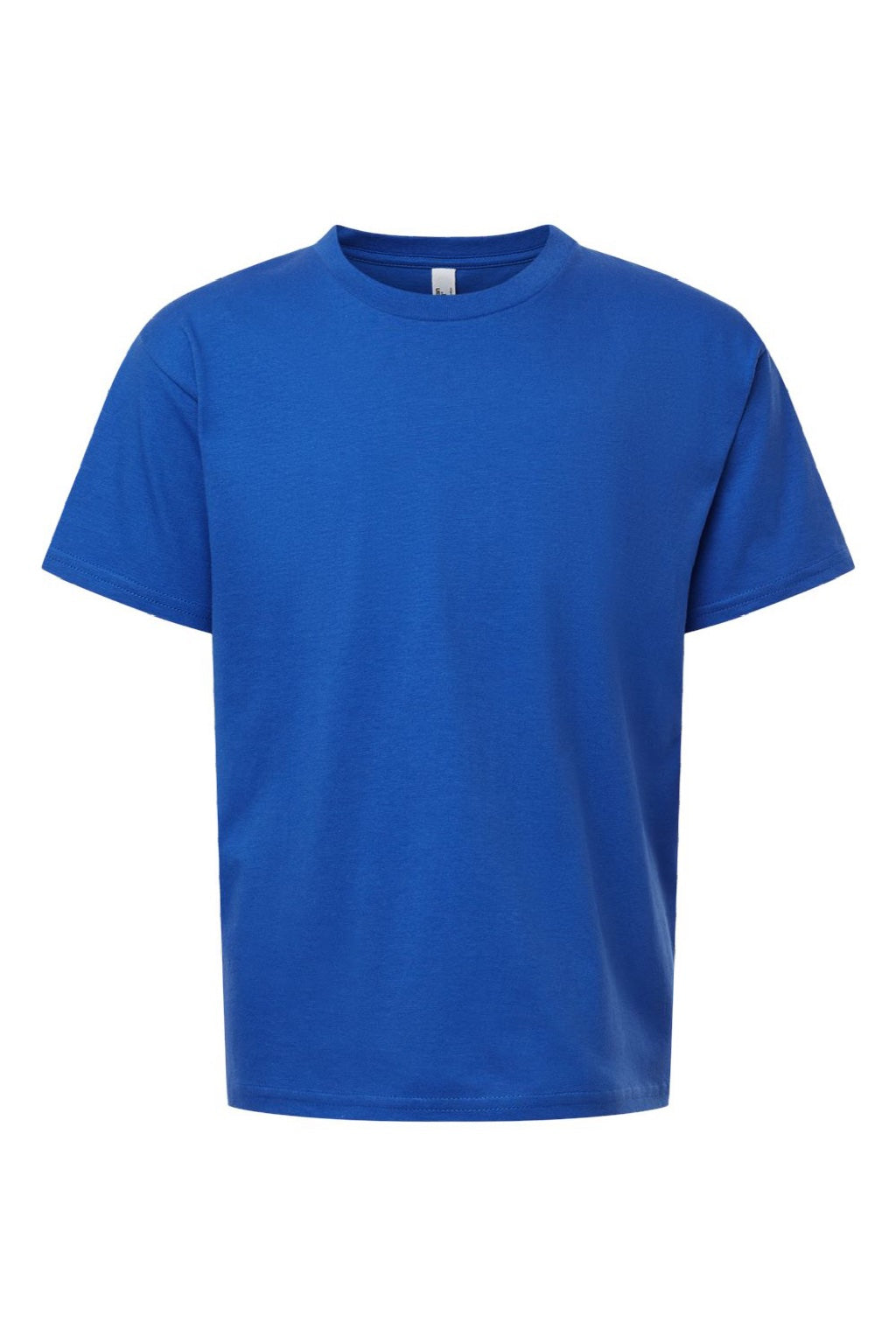 American Apparel 2001Y Youth Fine Jersey Short Sleeve Crewneck T-Shirt Royal Blue Flat Front
