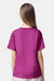 American Apparel 2001Y Youth Fine Jersey Short Sleeve Crewneck T-Shirt Super Pink Model Back