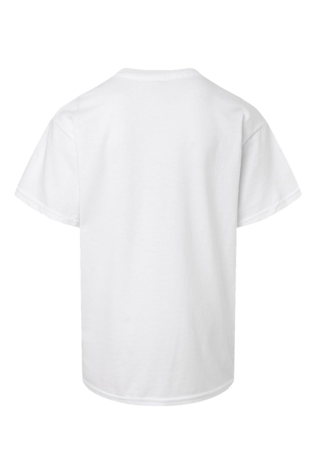 American Apparel 2001Y Youth Fine Jersey Short Sleeve Crewneck T-Shirt White Flat Back