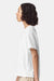 American Apparel 2001Y Youth Fine Jersey Short Sleeve Crewneck T-Shirt White Model Side