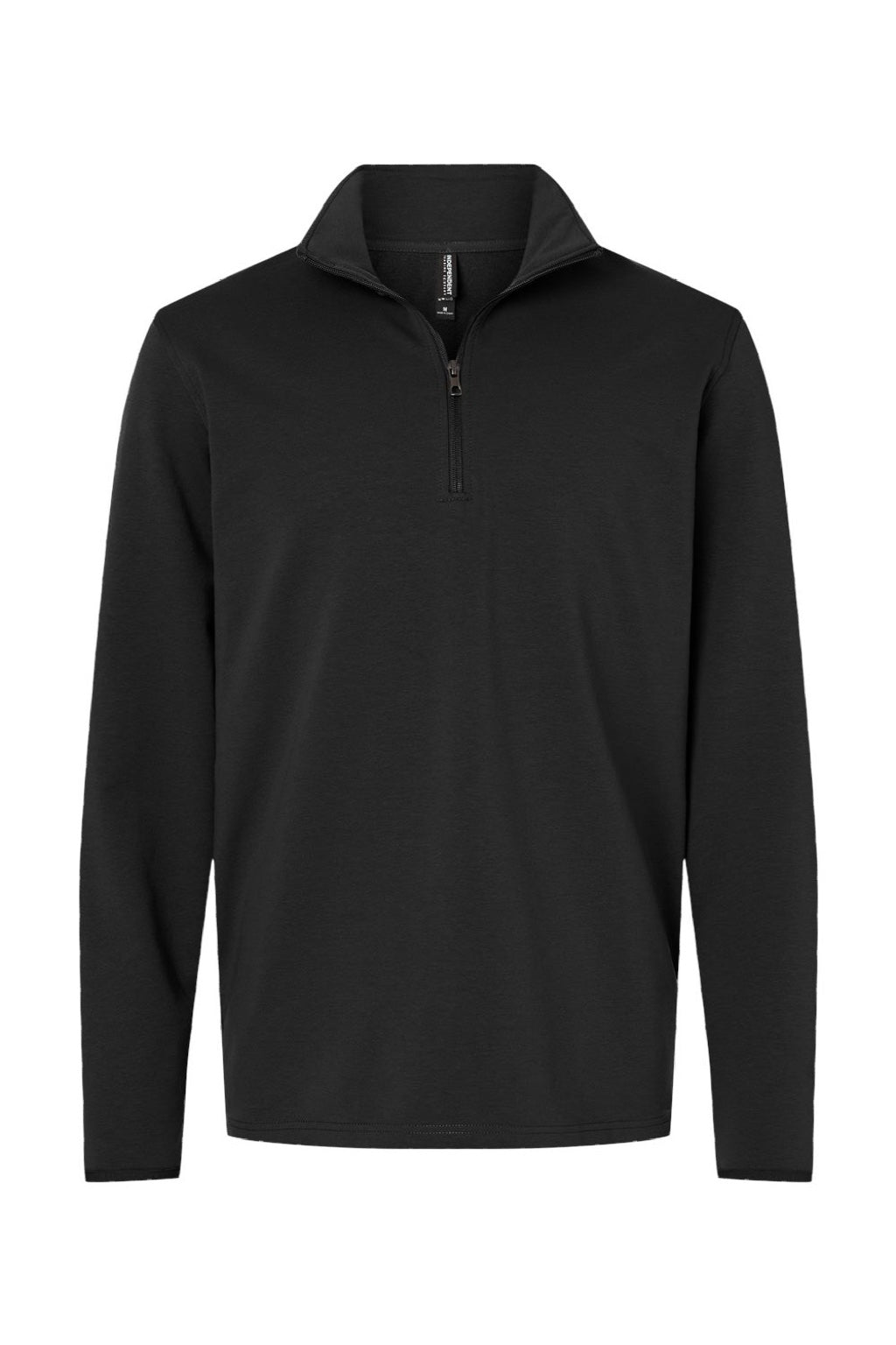 Independent Trading Company EXP20PQ Mens Perform 1/4 Zip Sweatshirt Black Flat Front