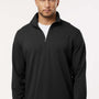 Independent Trading Company Mens Perform 1/4 Zip Sweatshirt - Black - New