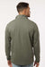 Independent Trading Company EXP20PQ Mens Perform 1/4 Zip Sweatshirt Pine Green Model Back