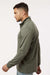 Independent Trading Company EXP20PQ Mens Perform 1/4 Zip Sweatshirt Pine Green Model Side