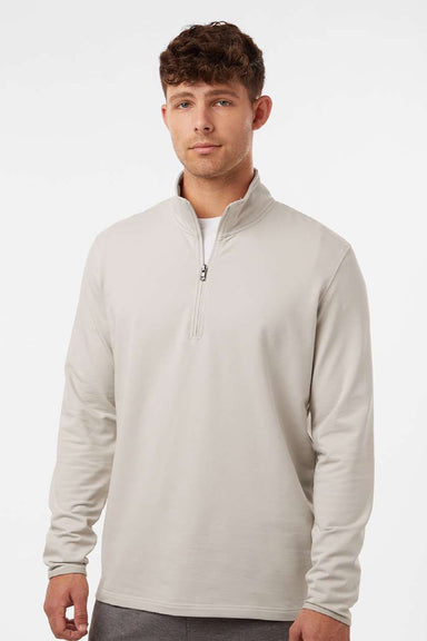Independent Trading Company EXP20PQ Mens Perform 1/4 Zip Sweatshirt Smoke Model Front
