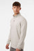 Independent Trading Company EXP20PQ Mens Perform 1/4 Zip Sweatshirt Smoke Model Side