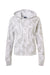MV Sport W24105 Womens Maddie Floral Print Hooded Sweatshirt Hoodie Ash Grey Flat Front