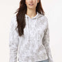 MV Sport Womens Maddie Floral Print Hooded Sweatshirt Hoodie - Ash Grey - Coming Soon
