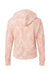 MV Sport W24105 Womens Maddie Floral Print Hooded Sweatshirt Hoodie Cameo Pink Flat Back