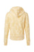 MV Sport W24105 Womens Maddie Floral Print Hooded Sweatshirt Hoodie Sun Ray Yellow Flat Back