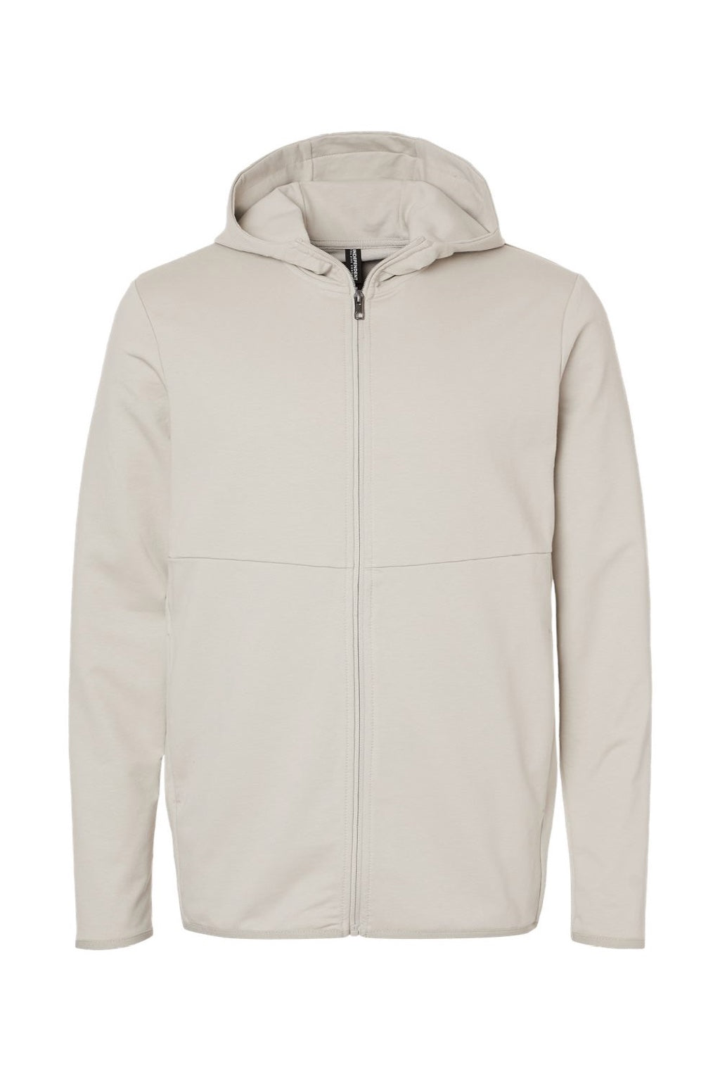 Independent Trading Company EXP30PZ Mens Perform Full Zip Hooded Sweatshirt Hoodie w/ Pockets Smoke Flat Front