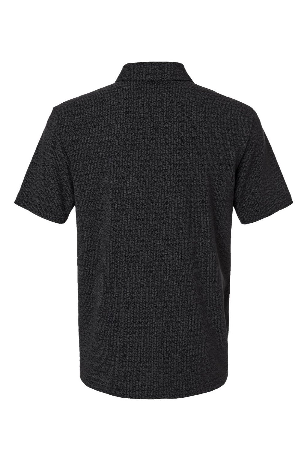 Adidas A702 Mens Printed Short Sleeve Polo Shirt Black Flat Back