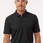 Adidas Mens Printed Short Sleeve Polo Shirt - Black - New