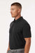 Adidas A702 Mens Printed Short Sleeve Polo Shirt Black Model Side