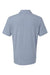 Adidas A702 Mens Printed Short Sleeve Polo Shirt Dawn Blue Melange Flat Back