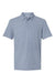 Adidas A702 Mens Printed Short Sleeve Polo Shirt Dawn Blue Melange Flat Front