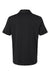 Adidas A704 Mens Textured Stripe Short Sleeve Polo Shirt Black Flat Back