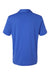 Adidas A704 Mens Textured Stripe Short Sleeve Polo Shirt Bright Royal Blue Flat Back