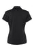 Adidas A707 Womens Textured Stripe Short Sleeve Polo Shirt Black Flat Back