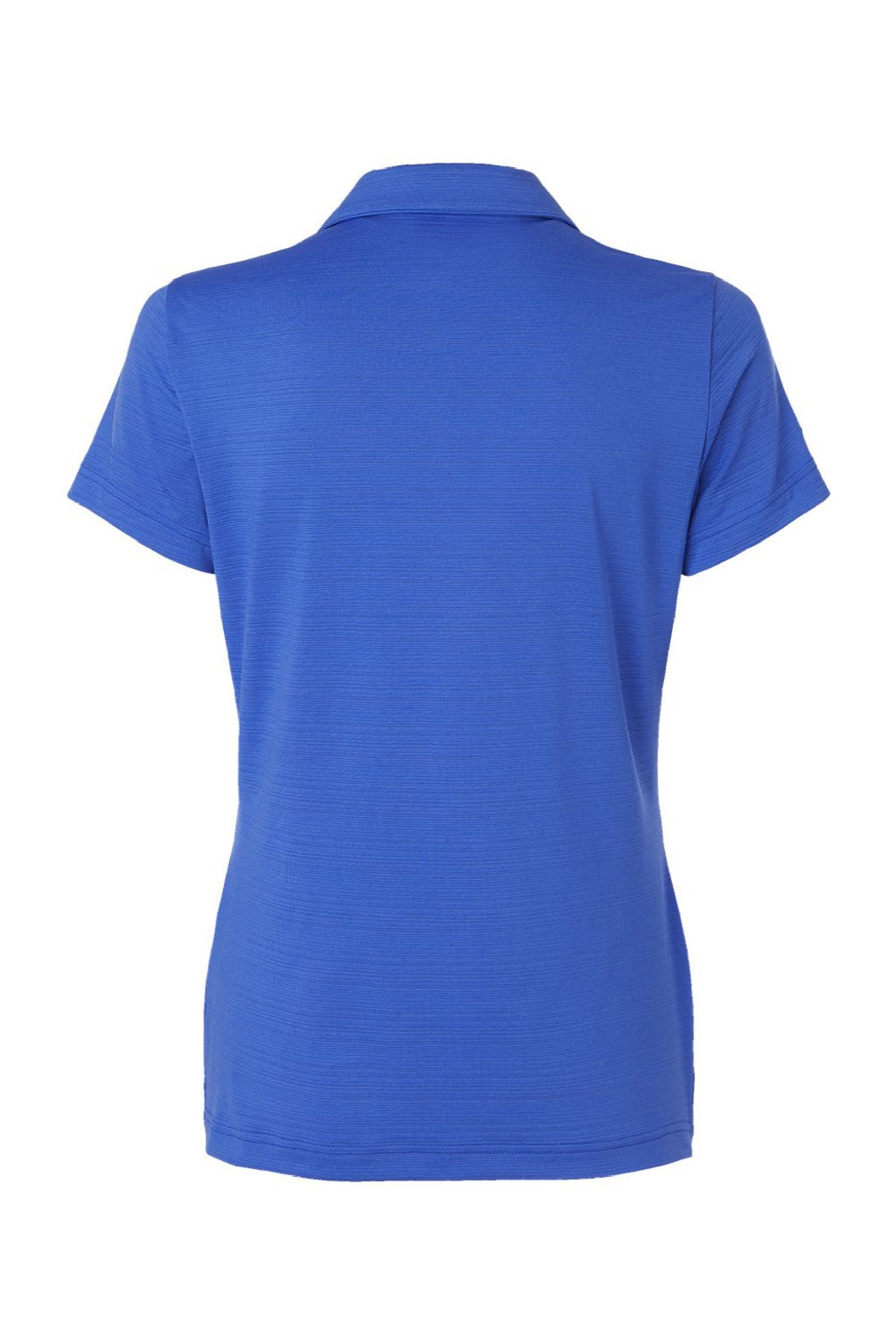 Adidas A707 Womens Textured Stripe Short Sleeve Polo Shirt Bright Royal Blue Flat Back