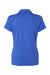 Adidas A707 Womens Textured Stripe Short Sleeve Polo Shirt Bright Royal Blue Flat Back