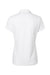 Adidas A707 Womens Textured Stripe Short Sleeve Polo Shirt White Flat Back