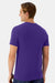 Hanes 4873 Mens Cool Dri Cotton Touch Short Sleeve Crewneck T-Shirt Athletic Purple Model Back