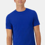 Hanes Mens Cool Dri Moisture Wicking Cotton Touch Short Sleeve Crewneck T-Shirt - Athletic Royal Blue - New