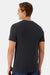 Hanes 4873 Mens Cool Dri Cotton Touch Short Sleeve Crewneck T-Shirt Black Model Back
