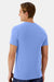 Hanes 4873 Mens Cool Dri Cotton Touch Short Sleeve Crewneck T-Shirt Carolina Blue Model Back
