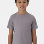 Hanes Youth Cool Dri Moisture Wicking Cotton Touch Short Sleeve Crewneck T-Shirt - Graphite Grey - New