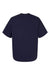 Hanes 5180R Mens Beefy-T Retro Street Short Sleeve Crewneck T-Shirt Athletic Navy Blue Flat Back