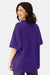 Hanes 5180R Mens Beefy-T Retro Street Short Sleeve Crewneck T-Shirt Athletic Purple Model Back