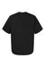 Hanes 5180R Mens Beefy-T Retro Street Short Sleeve Crewneck T-Shirt Black Flat Back