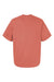 Hanes 5180R Mens Beefy-T Retro Street Short Sleeve Crewneck T-Shirt Picante Pink Flat Back