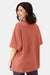 Hanes 5180R Mens Beefy-T Retro Street Short Sleeve Crewneck T-Shirt Picante Pink Model Back