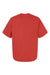 Hanes 5180R Mens Beefy-T Retro Street Short Sleeve Crewneck T-Shirt Poppy Red Flat Back