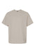 Hanes 5180R Mens Beefy-T Retro Street Short Sleeve Crewneck T-Shirt Sand Flat Front