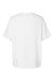 Hanes 5180R Mens Beefy-T Retro Street Short Sleeve Crewneck T-Shirt White Flat Back