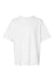 Hanes 5180R Mens Beefy-T Retro Street Short Sleeve Crewneck T-Shirt White Flat Front