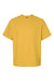 Hanes 5180R Mens Beefy-T Retro Street Short Sleeve Crewneck T-Shirt Royal Gold Flat Front