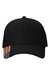 Kati Hats AM350 Mens USA Flag Adjustable Hat Black/USA Flat Front