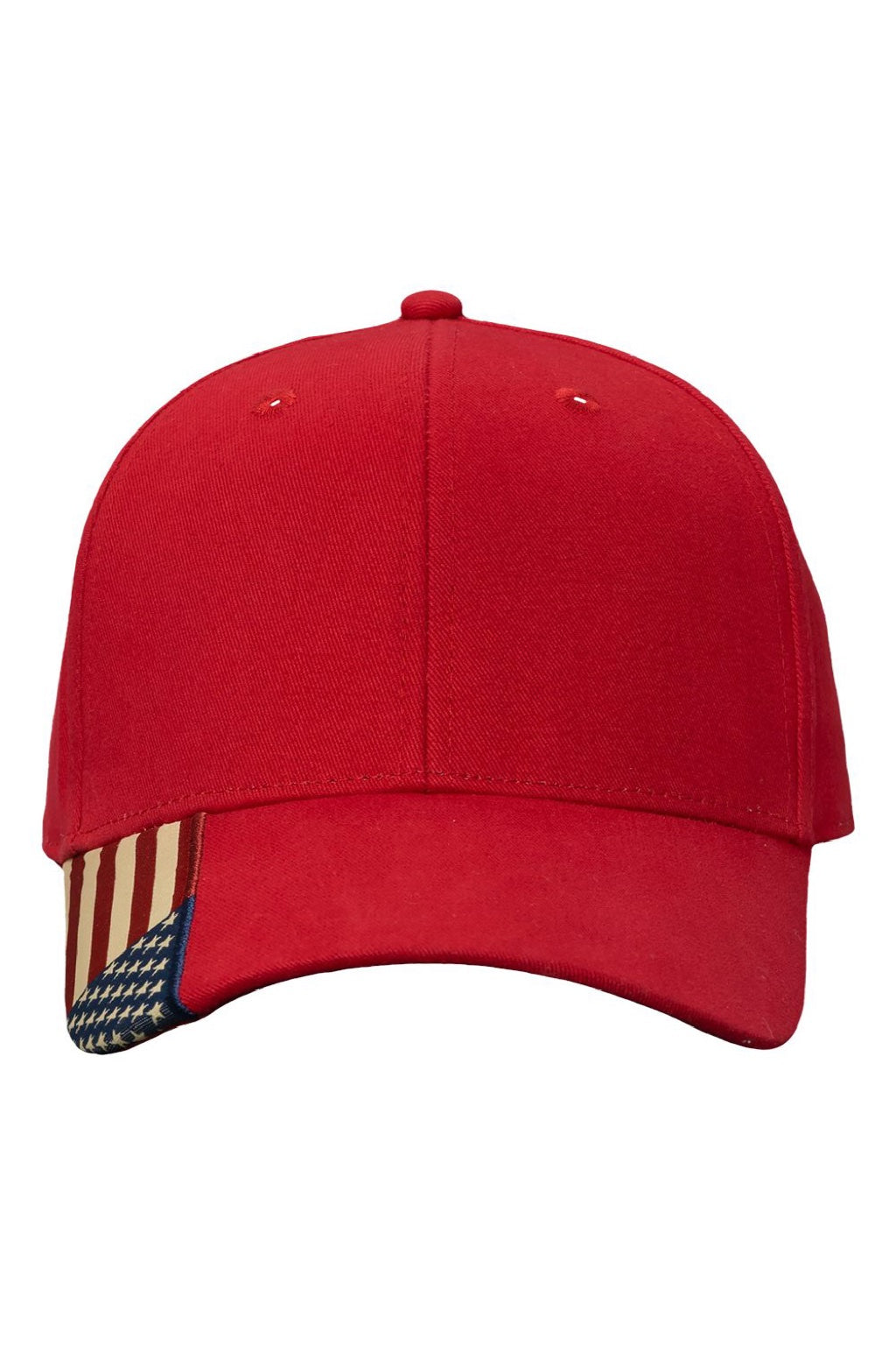 Kati Hats AM350 Mens USA Flag Adjustable Hat Red/USA Flat Front