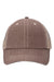 Valucap Hats VC990 Mens Contrast Stitch Adjustable Hat Brown/Khaki Flat Front
