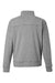 J America 8741 Mens Electric Fleece 1/4 Zip Sweatshirt w/ Pockets Electric Slate Grey Flat Back