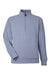 J America 8760 Mens Element Fleece 1/4 Zip Sweatshirt w/ Pockets Navy Blue Flat Front