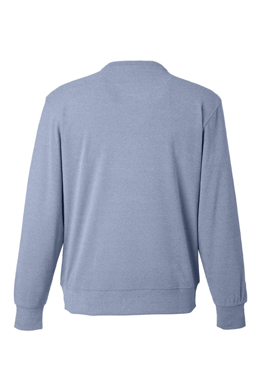 J America 8761 Mens Element Fleece Crewneck Sweatshirt Navy Blue Flat Back