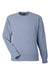 J America 8761 Mens Element Fleece Crewneck Sweatshirt Navy Blue Flat Front